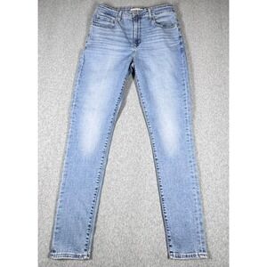 Levis Premium 721 High Rise Skinny Jeans Womens 32 Light Blue Stretch Denim Pant